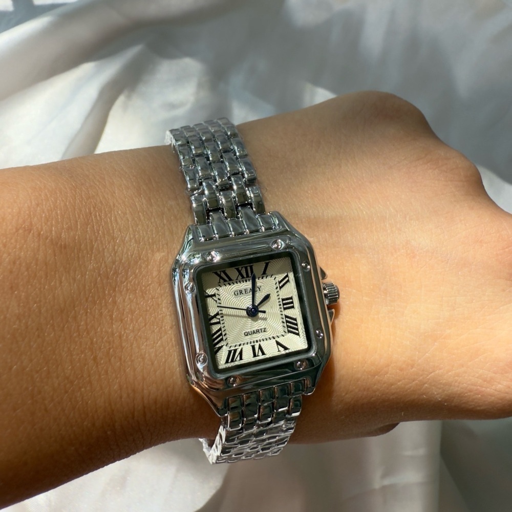 Panthere Classic vintage Rectangle Stainless Steel Watch - Picture 15 of 15